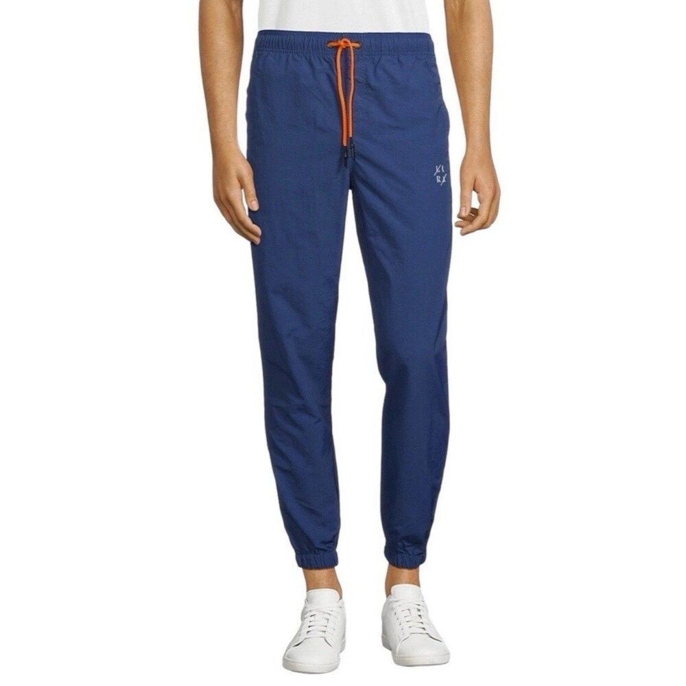 LIRA Full Court Drawstring Blue Joggers Athletic Pant Men’s S, Small